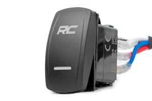 LED Light Pods - Rough Country - Flush Mount | Amber DRL - Black